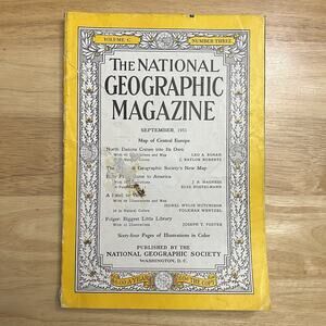 Vintage National Geographic September 1951 North Dakota Fruit Venice Folger